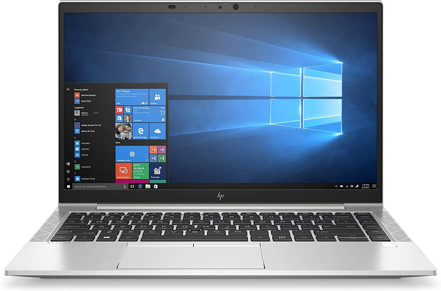 HP EliteBook 840 G7, 14 inch FHD Display, Intel Core i5-10210U, 16GB RAM, 512GB SSD, Backlit Keyboard, Fingerprint Reader, Wi-Fi, Windows 11 Pro, Lightweight and Sleek Design for Business  Renewed-Spaceano