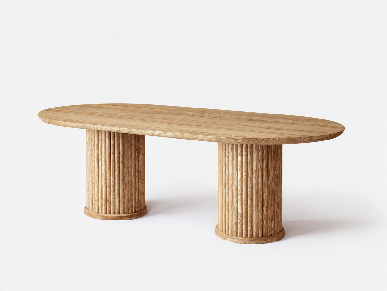 Tavolo da giardino-legno massello-210x100x75 cm-legno naturale-moderno-Graceuse