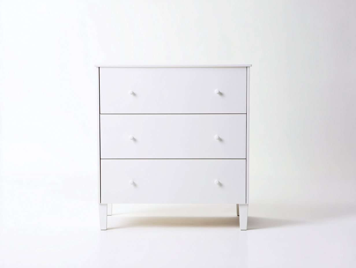 Cassettiera - legno - 94x42x84 cm - bianco - stile classico-Graceuse
