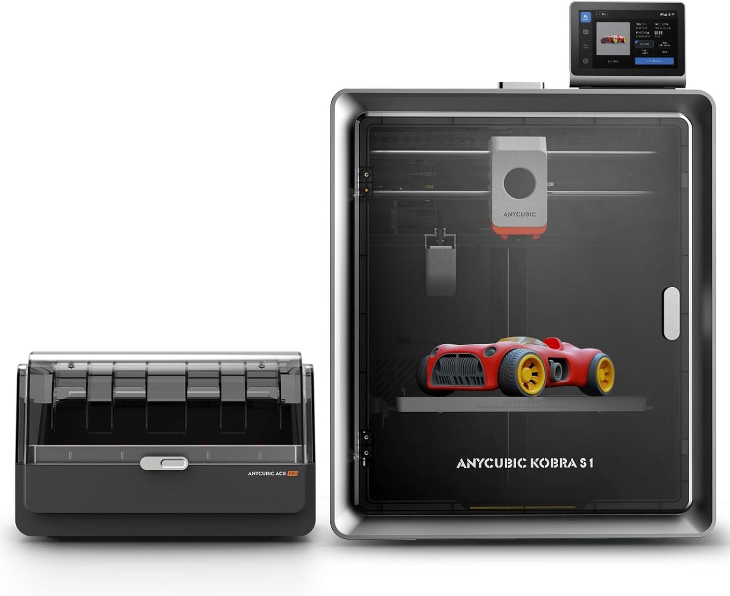 ANYCUBIC Kobra S1 Combo Stampante 3D, Asciugatura e Stampa in Uno, 600 mm s ad Alta Velocita, Stampa mUlticolore per Tutti i Principali Filamenti, Dimensioni di Stampa 250 x 250 x250 mm-Frameare