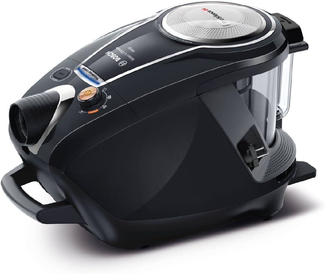 Bosch ProSilence Serie I 8 - Aspirapolvere Senza Sacco Estremamente Silenzioso, con SmartSensorControl e Intelligent SelfClean System, Nero-Frameare