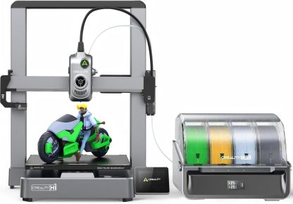 Creality Hi Combo A Stampante 3D Multicolore 16 Colori con CFS, 500mm s Alta Velocita, Autolivellamento, Lettura Filamento e Anti-Blocco, 95 percento Preassemblato, Struttura Metallica 260x260x300 mm-Frameare