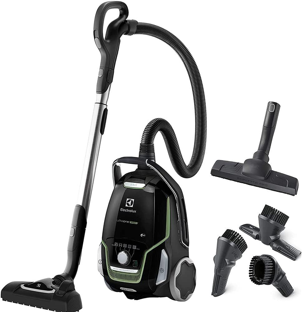 Electrolux 900940525 Ultraone Aspirapolvere con Sacco, 700 W, Nero Verde-Frameare