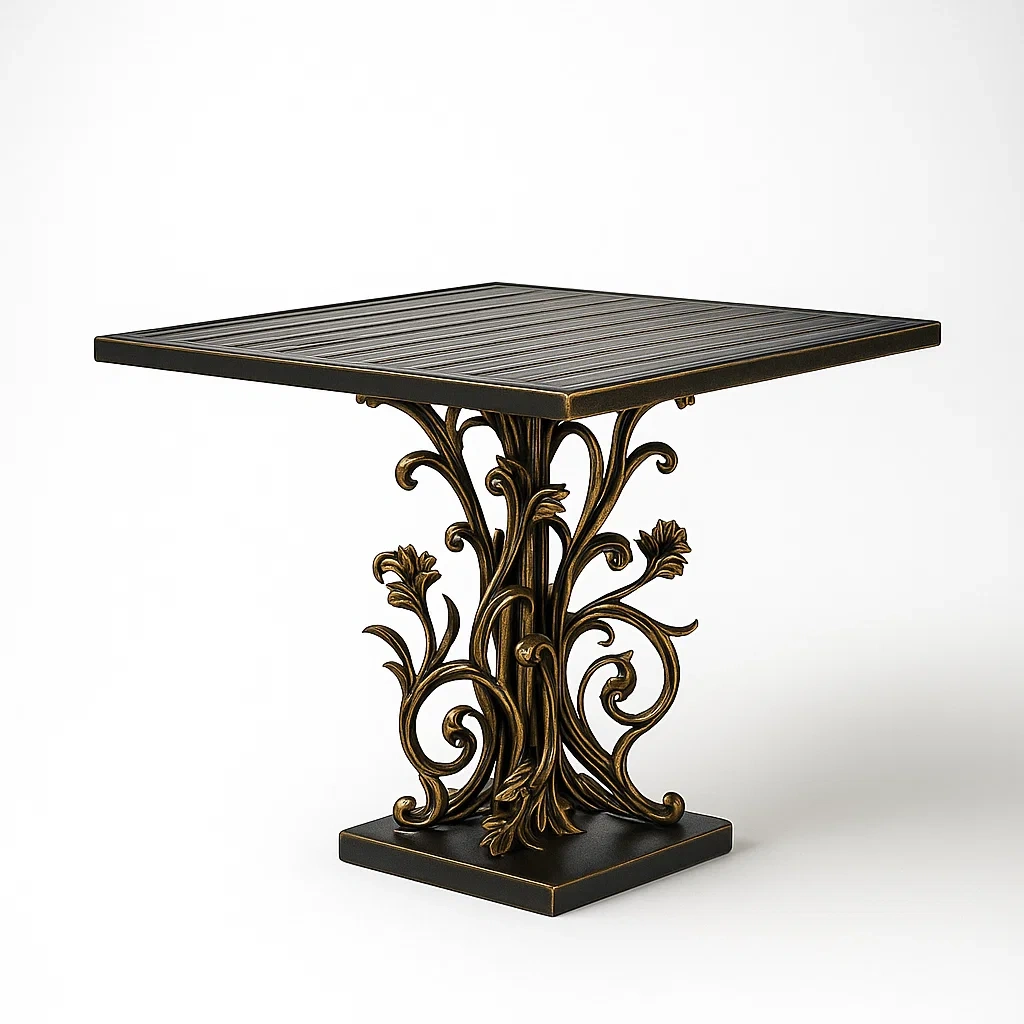 Table,Table en métal - COUCHATERIA