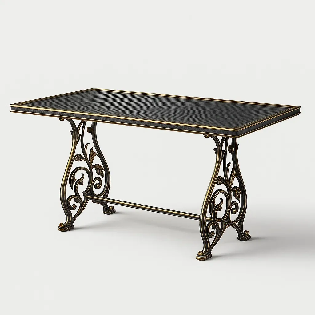 Table,Table en métal - COUCHATERIA