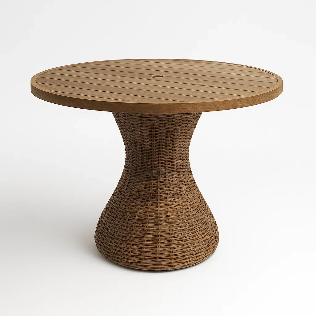 Table,Table en rotin - COUCHATERIA