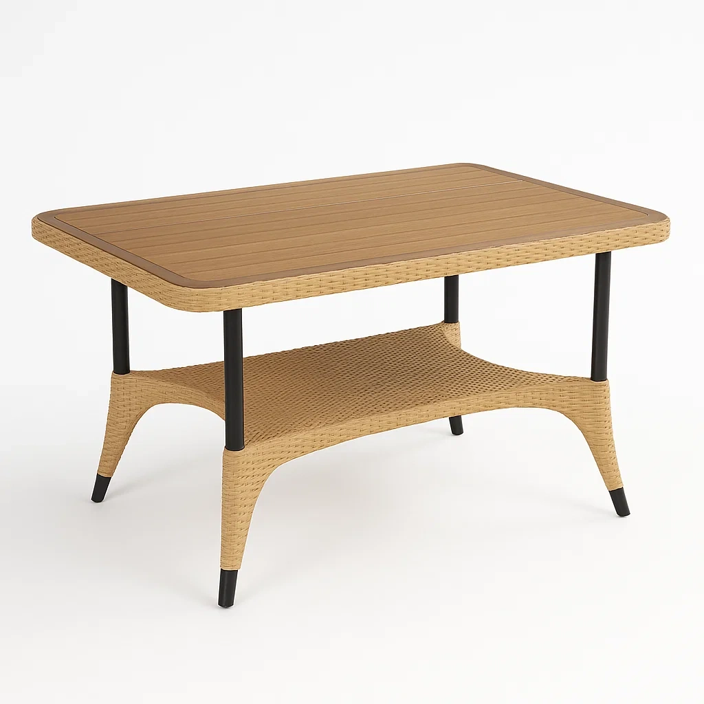 Table,Table en rotin - COUCHATERIA