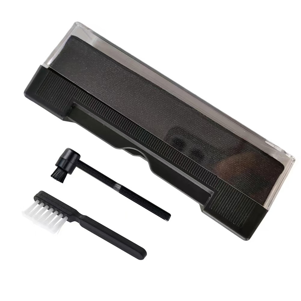 3-piece vinyl record cleaning brush set