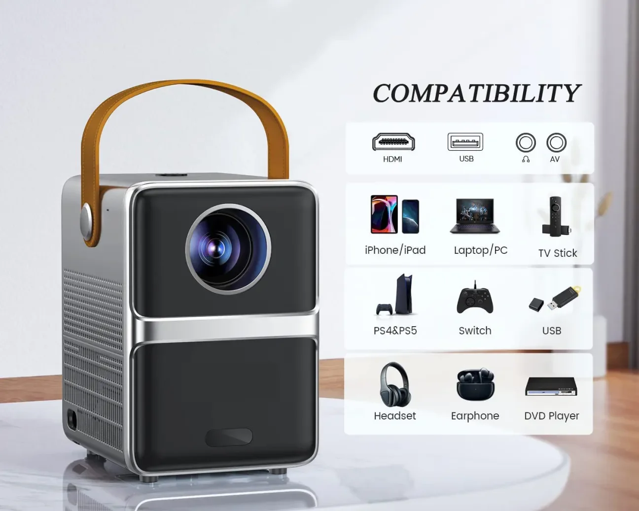Portable HD Smart Projector
