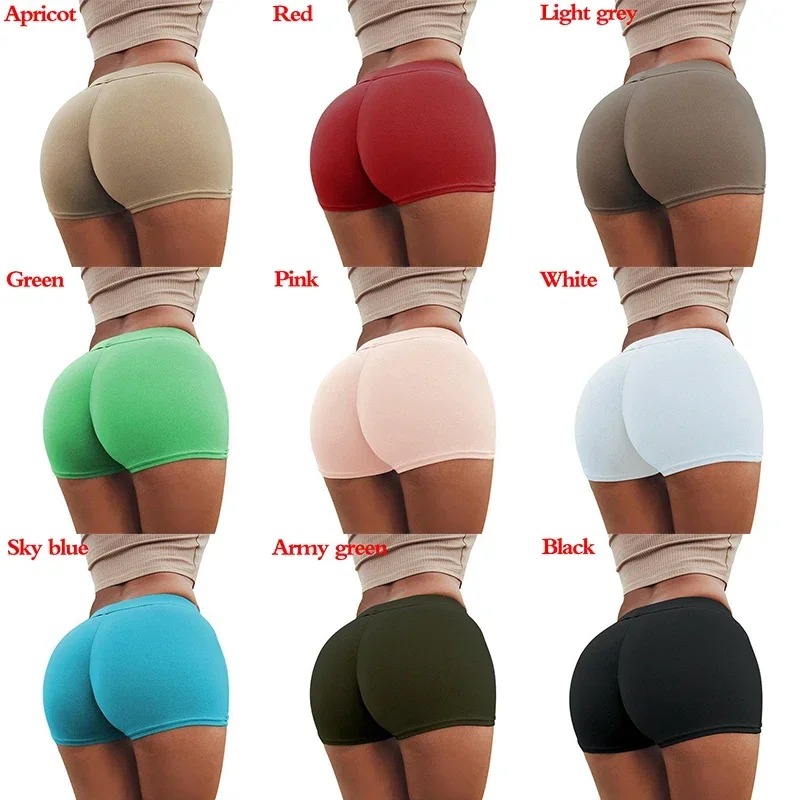 Women Sexy Shorts Push Up Running Gym Legging Bottoms Tights Stretch Breathable Fitness Workout Plus Size Sport Yoga Shorts