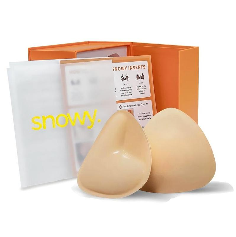 SNOWY Sticky Inserts Bra - Instant Boost Sticky Inserts By SNOWY Reusable Invisible Chest Pad, Soft Comfortable Silicone Chest P