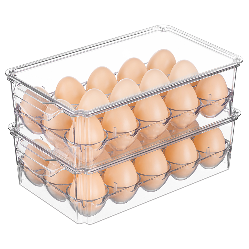 Pure Future 2-Pack Fridge Organizers and Storage (Holds 30 Eggs) - Model: B0BMPC67RQ