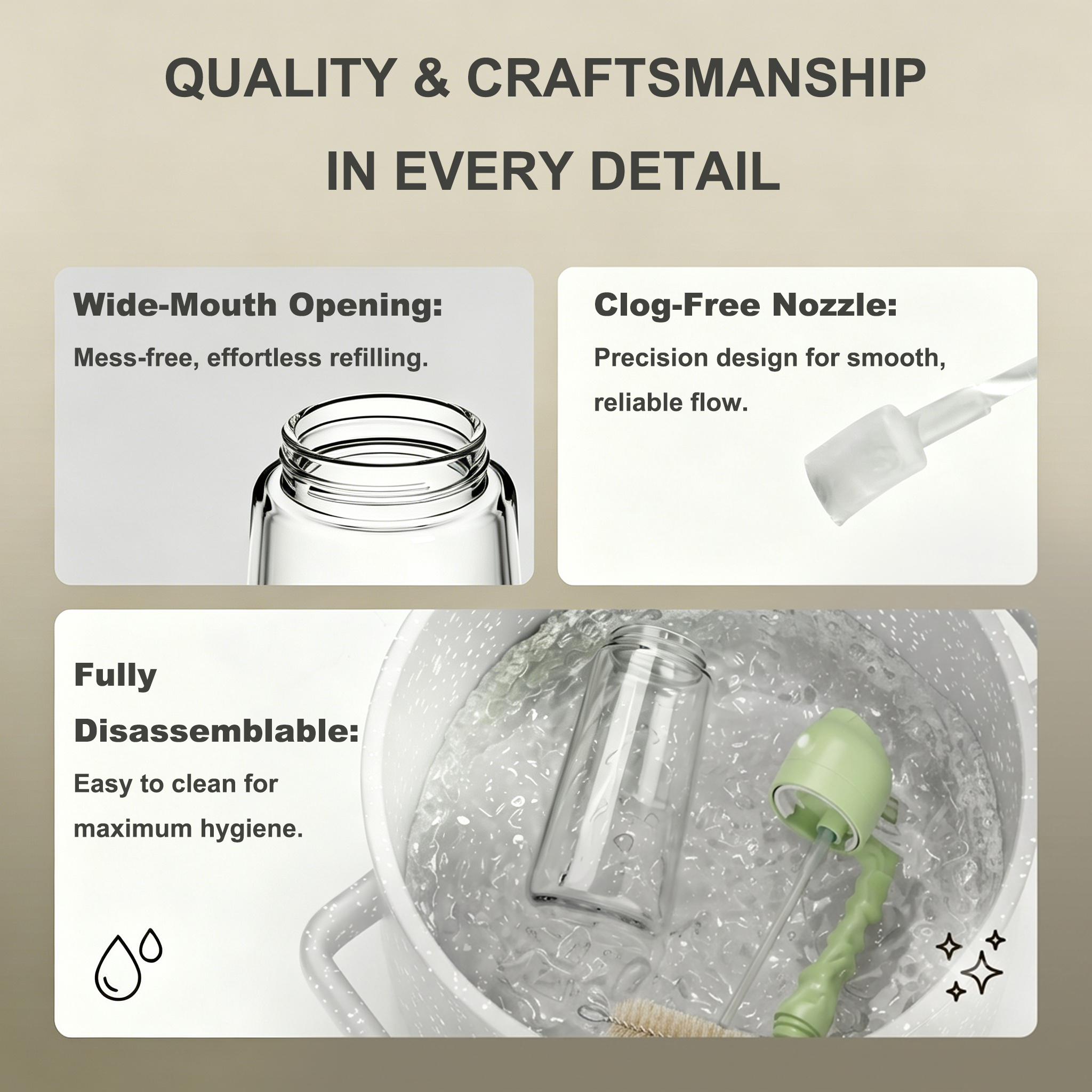 Pure Future 2-in-1 Olive Oil Sprayer for Cooking, Green- Model: B0H455G1TT