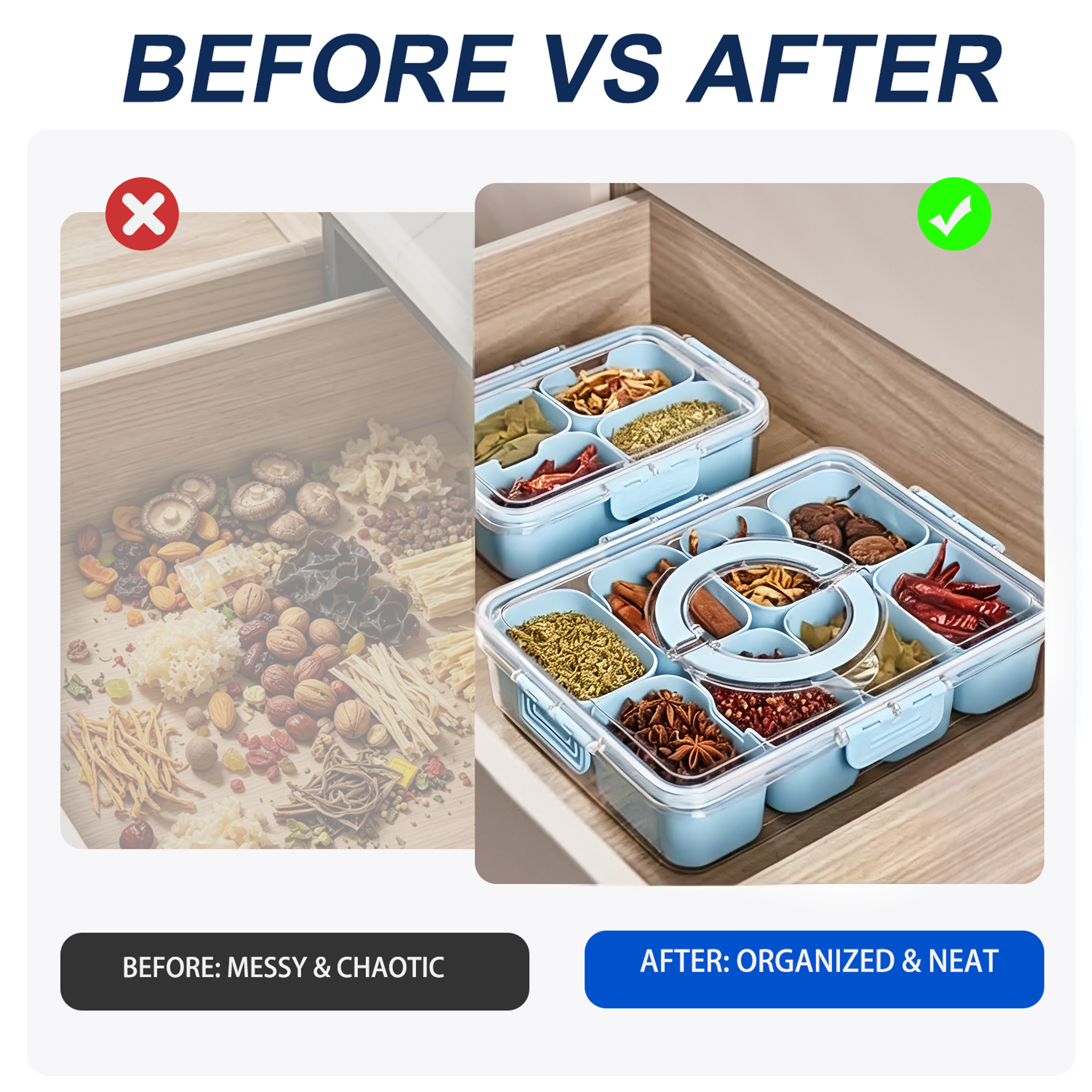 [Copy]Pure Future 8-Compartment Snackle Box Container (Model: B0H7J16S8Q)