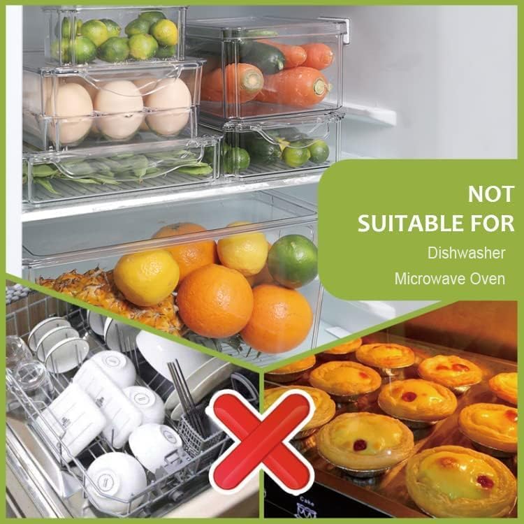 Pure Future 2-Pack Fridge Organizers and Storage (Holds 30 Eggs) - Model: B0BMPC67RQ