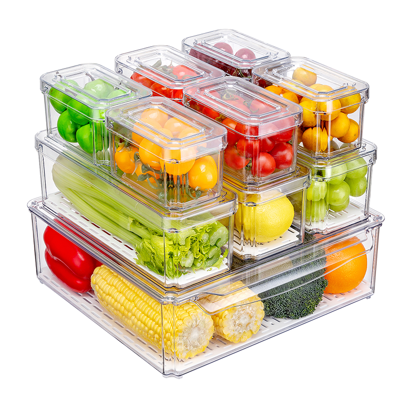 KUMD 10-Pack Stackable Fridge Organizers and Storage- Model: B0C4SNSHHB