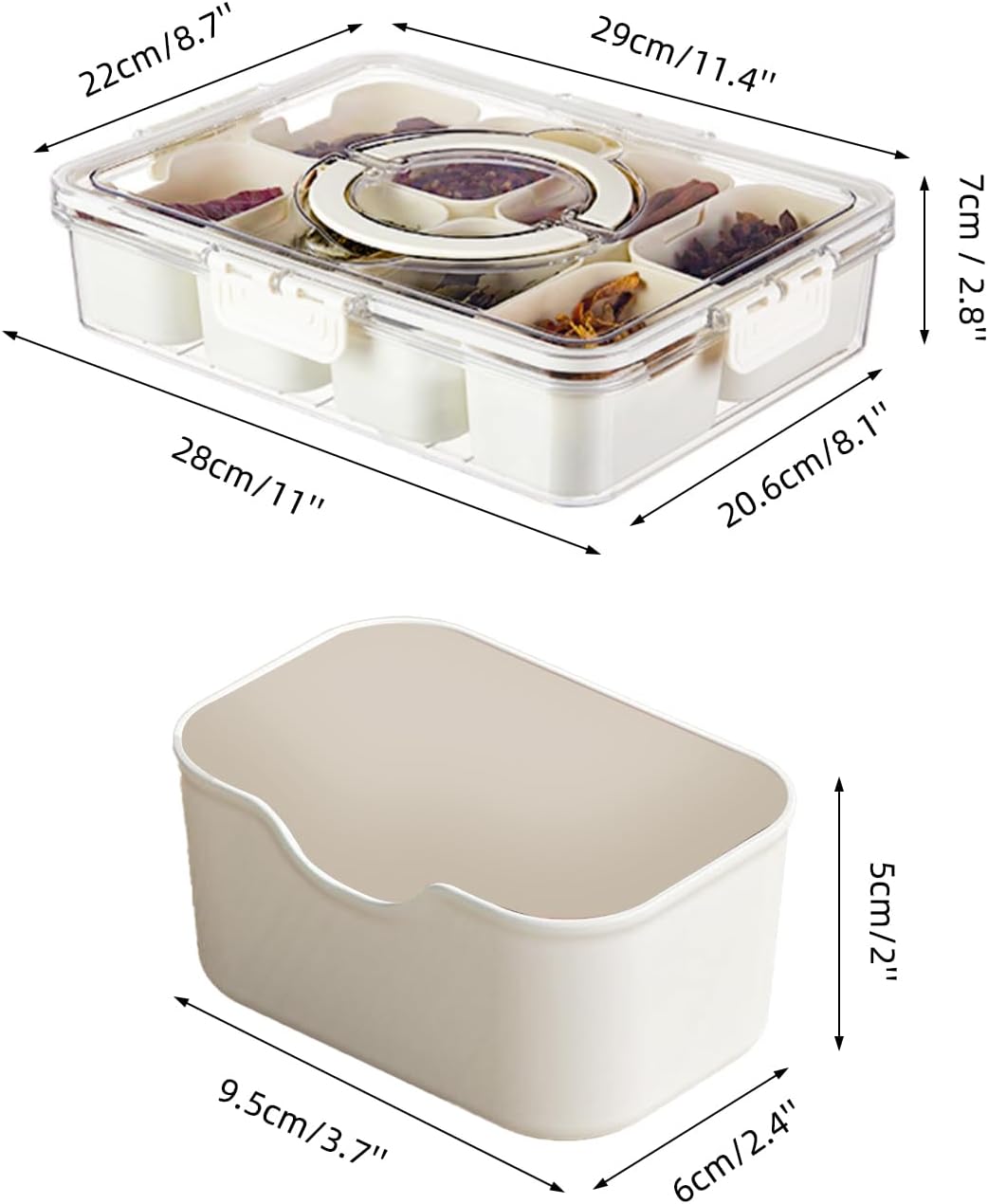 Pure Future Snackle Box Container with Handle (True Dishwasher Safe) - Model: B0FH4NGVSR