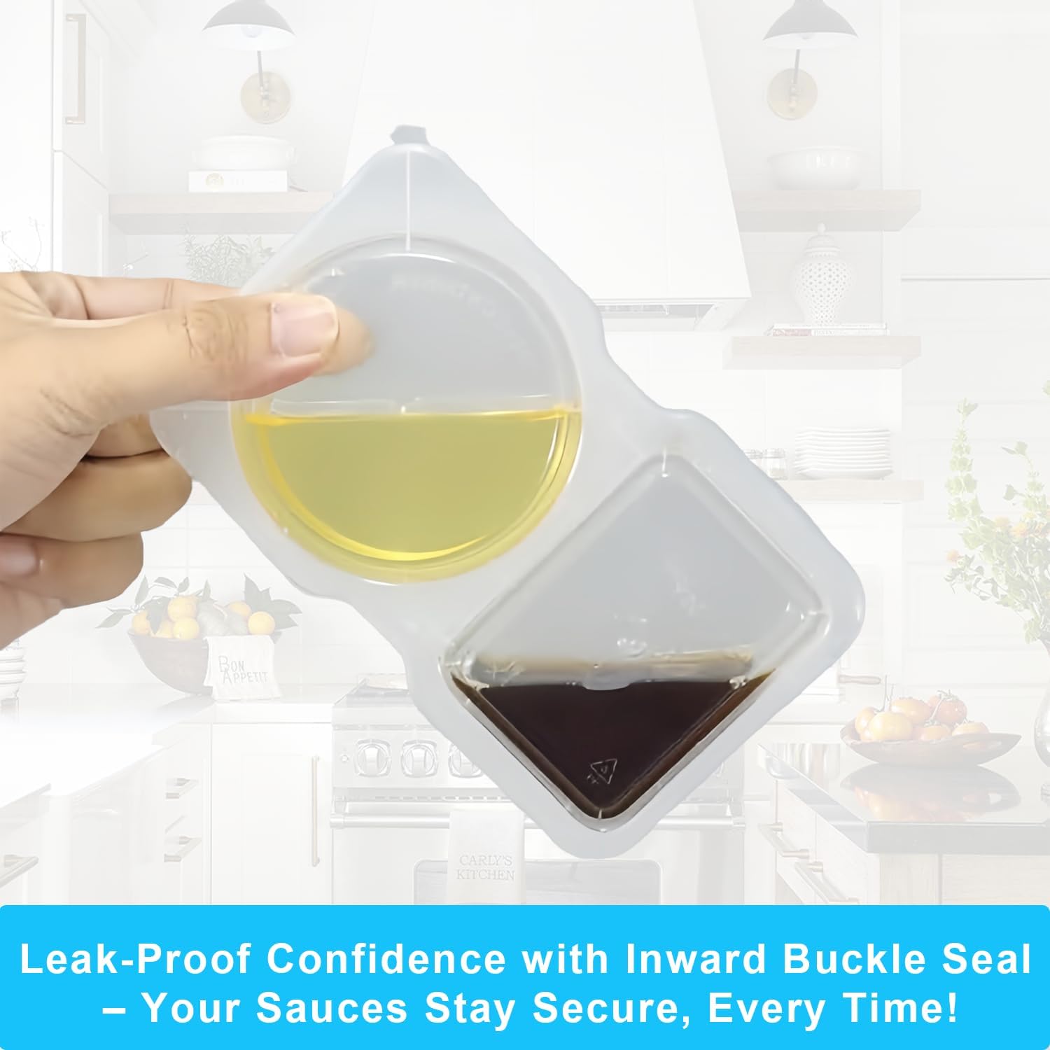 Pure Future Double Compartment Snack Containers 20-Pack  (Model:B0F17DD8LT)