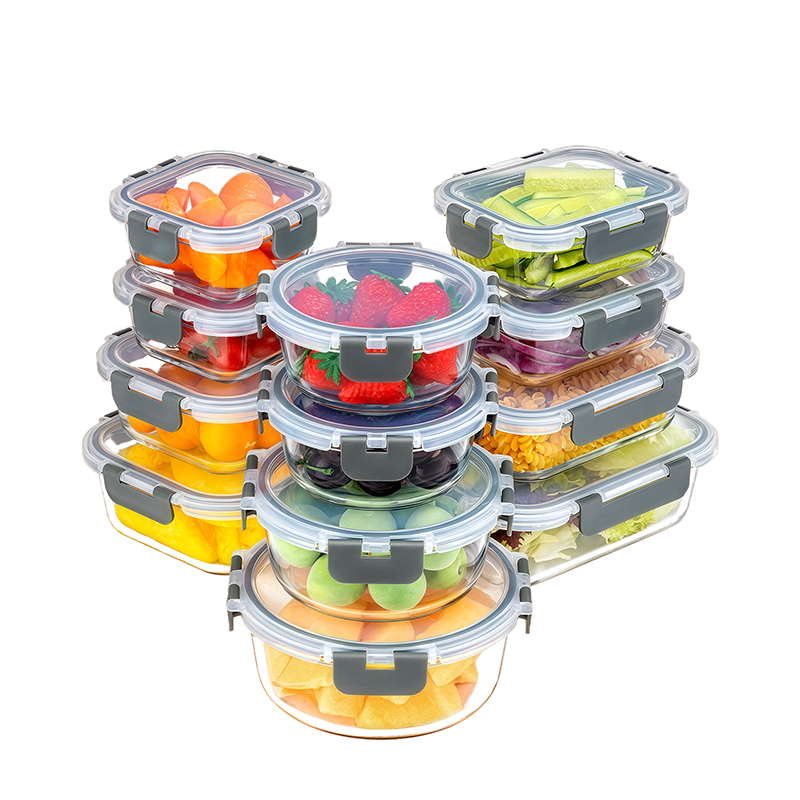 KUMD 24-Piece Set (12-Pack) Premium Glass Storage Containers (Model: B0FN7R1Q9D)