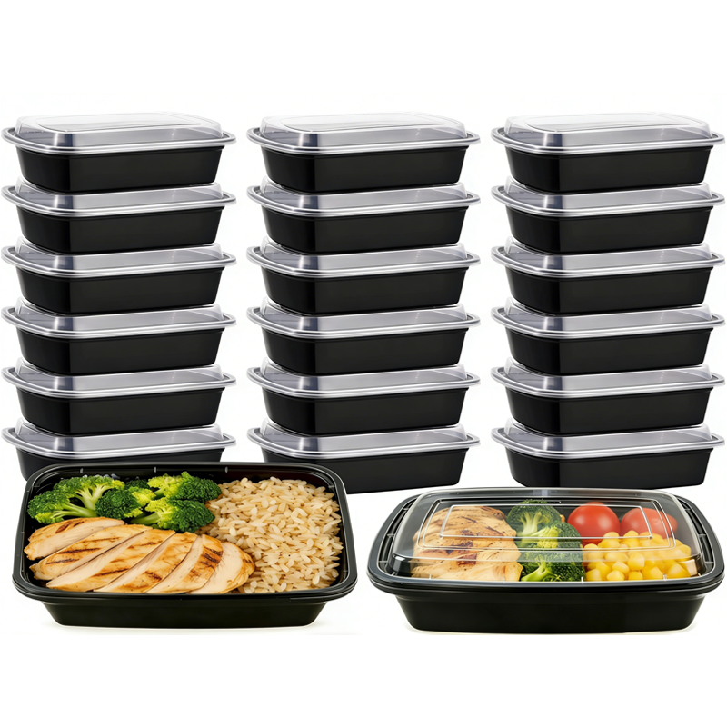 KUMD 20-Pack (40-Piece Set) 32oz Meal Prep Containers - 1 Compartment - Model: B0G1FMWBT4