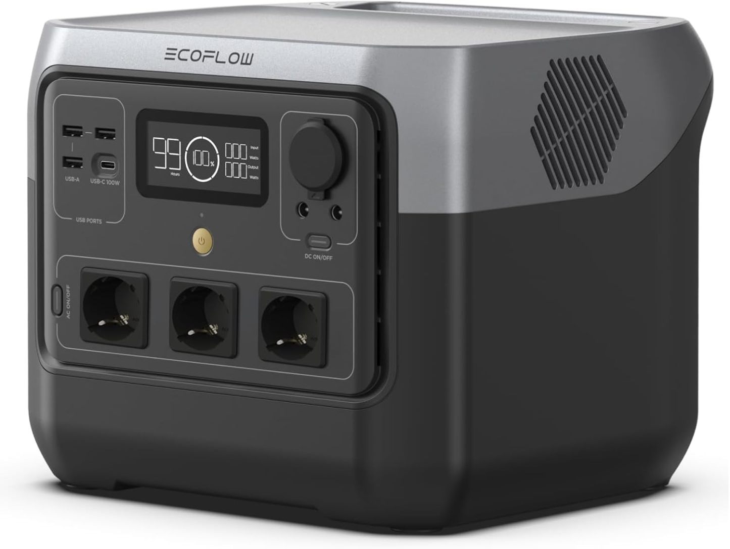 EF ECOFLOW RIVER 2 Pro Station électrique portable 768Wh LiFePO4, 1600W, 230V, charge 70 min (Reconditionné)-Dwellingixe