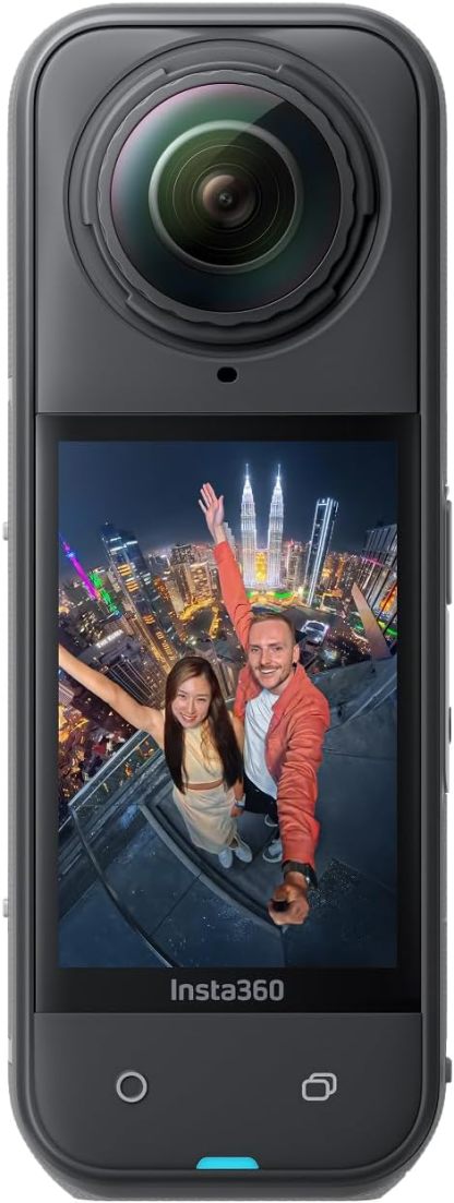 Insta360 X5 Caméra 360 8K étanche autonomie 3h écran 2.5 pouces HDMI USB mémoire interne-Dwellingixe