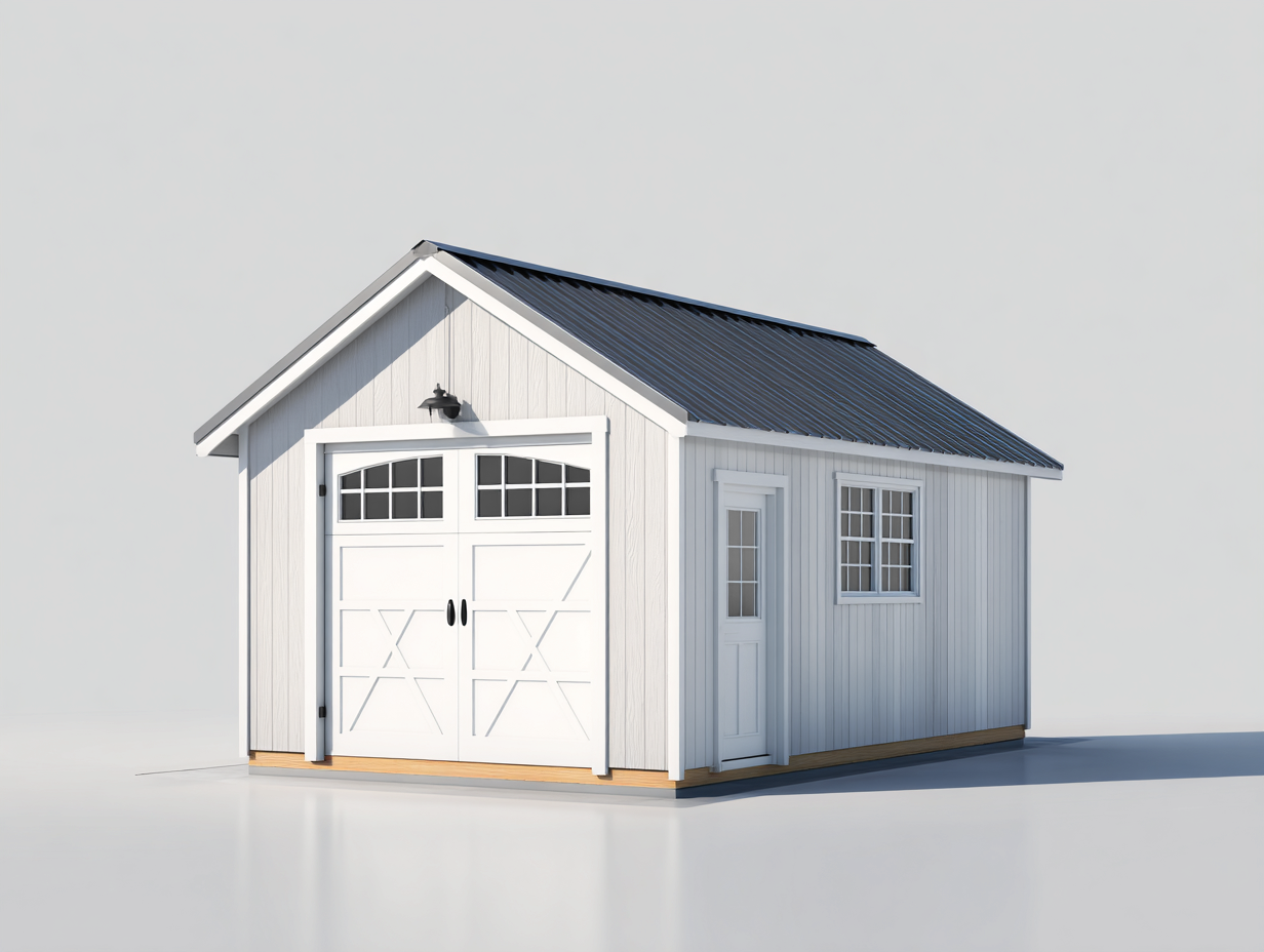 Garden shed metal and wood 300x240x230 cm - white-dark grey - outdoor storage for garden-Hutixe