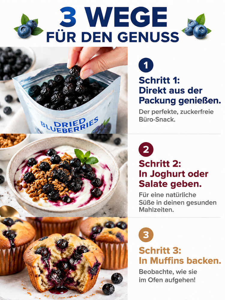 ✨Premium Polarkreis Wildheidelbeeren | Natürliche Hilfe bei Cholesterin und Müdigkeit✅