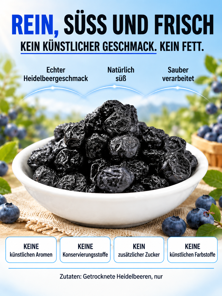 ✨Premium Polarkreis Wildheidelbeeren | Natürliche Hilfe bei Cholesterin und Müdigkeit✅