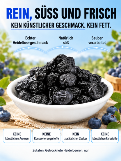 ✨Premium Polarkreis Wildheidelbeeren | Natürliche Hilfe bei Cholesterin und Müdigkeit✅