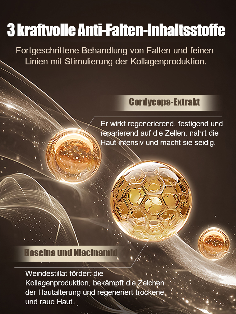 【Feuchtigkeitsspendende Anti-Falten Gesichtscreme】✨Angereichert mit der 10-fachen Menge an Wirkstoffen, bekämpft es effektiv Falten und hellt den Hautton auf.