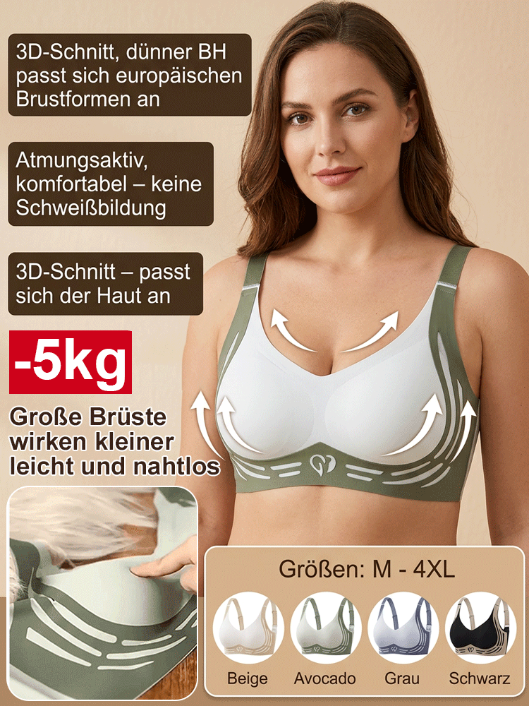 Unsichtbarer Minimizer BH ohne Bügel | Anti-Schwerkraft Lift | Atmungsaktiv