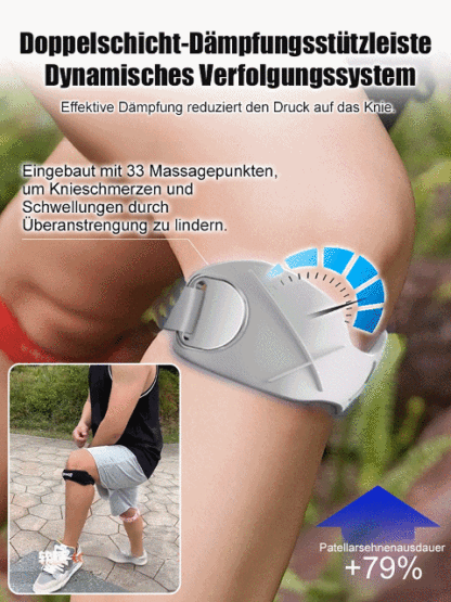 【Professionelle Kniescheibenbandage】🏃‍♀️mit Stoßdämpfung und Atmungsaktivität👩‍⚕️Von Top-Orthopäden entwickelt👍Bionik-Silikon absorbiert über 90 % der Stoßbelastung | Täglich tragen und Ihre Knie fühlen sich wieder so leicht an wie mit 20