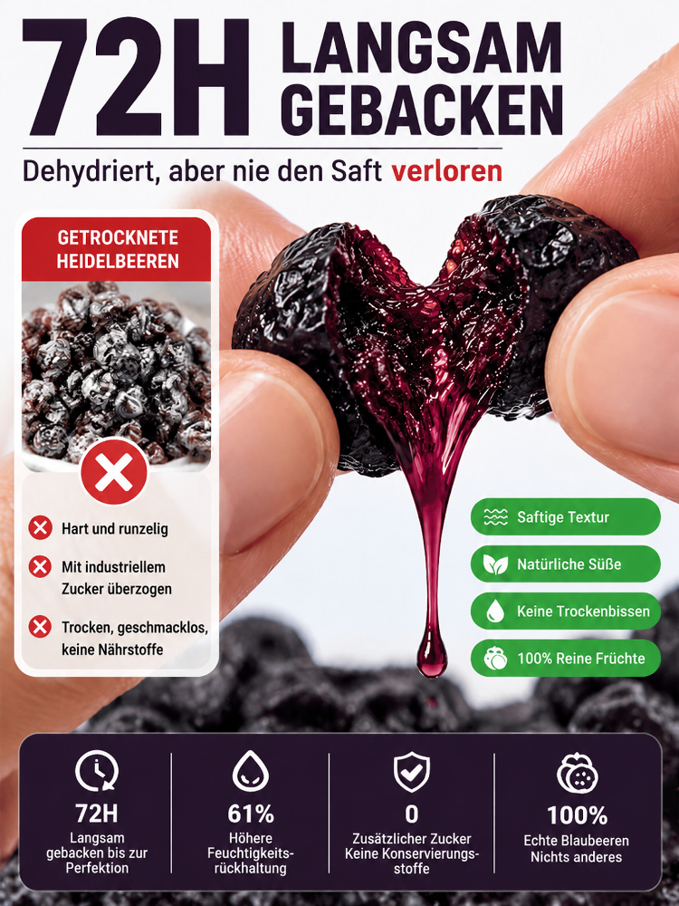 ✨Premium Polarkreis Wildheidelbeeren | Natürliche Hilfe bei Cholesterin und Müdigkeit✅