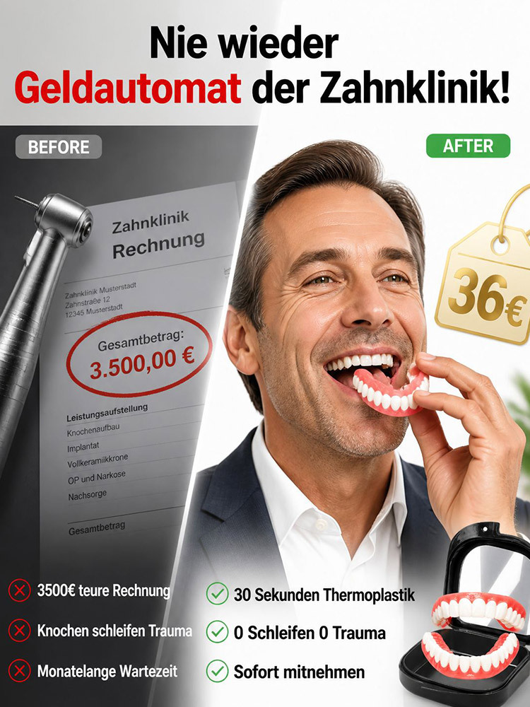 Medizinisches Komfort-Zahnersatz-Set🦷 Perfeekter Zahnersatz – Sofort & Ohne Schmerzen
