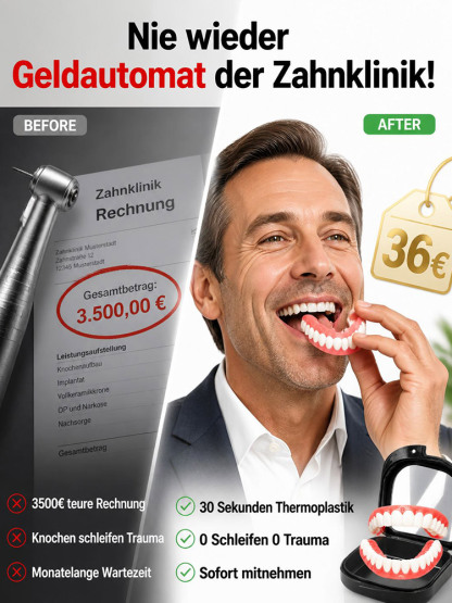 Medizinisches Komfort-Zahnersatz-Set🦷 Perfeekter Zahnersatz – Sofort & Ohne Schmerzen