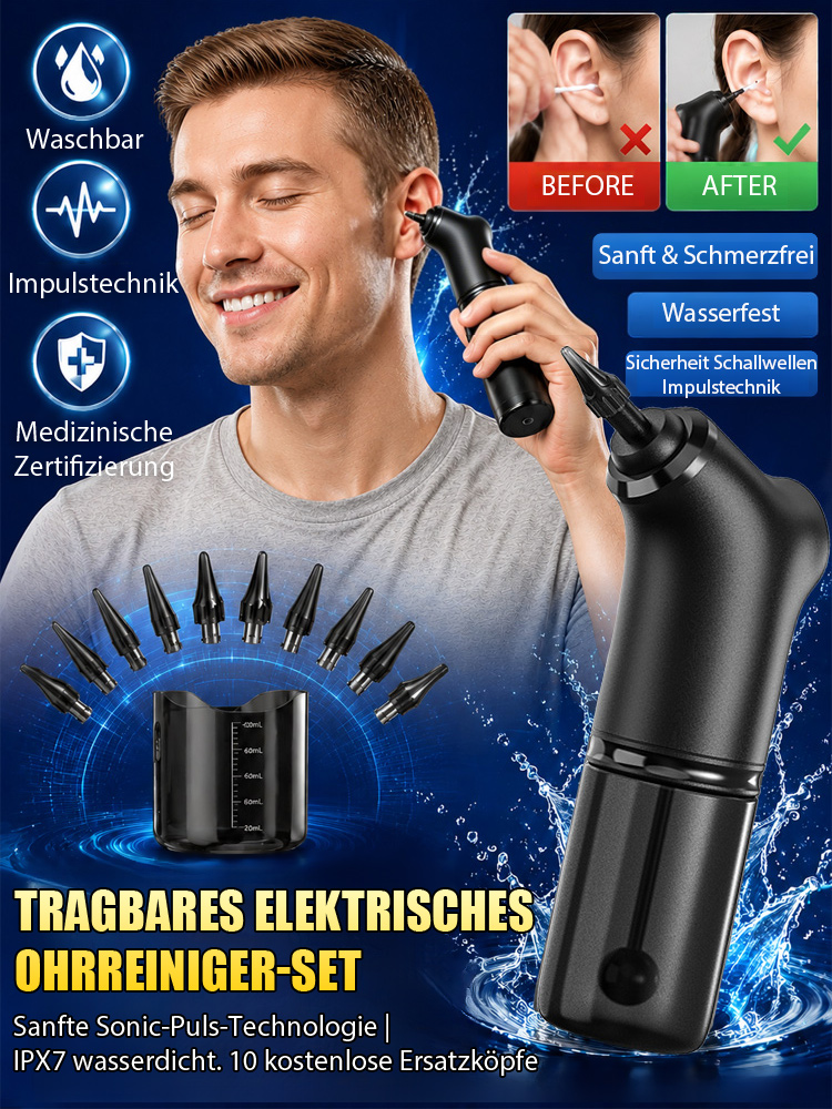 Tragbares elektrisches Ohrreiniger-Set