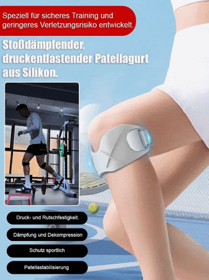【Professionelle Kniescheibenbandage】🏃‍♀️mit Stoßdämpfung und Atmungsaktivität👩‍⚕️Von Top-Orthopäden entwickelt👍Bionik-Silikon absorbiert über 90 % der Stoßbelastung | Täglich tragen und Ihre Knie fühlen sich wieder so leicht an wie mit 20