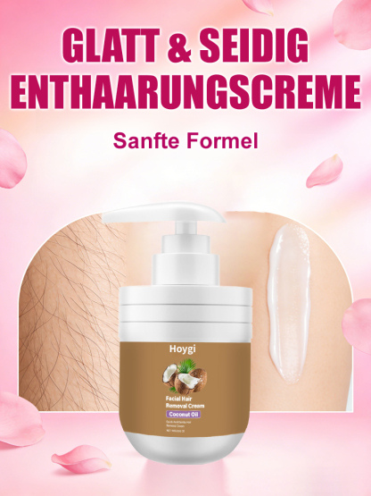 [Schmerzlose Haarentfernung] Haarentfernungscreme mit Pflanzenextrakten und Kokosöl