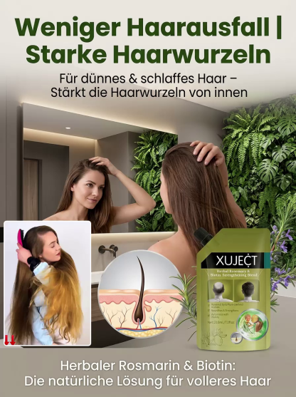 【Rosmarin-Keratin-Volumenshampoo】✨Sichtbare Ergebnisse in 2 Wochen bei starkem Haarausfall✨Dichtes Haar wie in jungen Jahren – durch dauerhafte Anwendungp✨