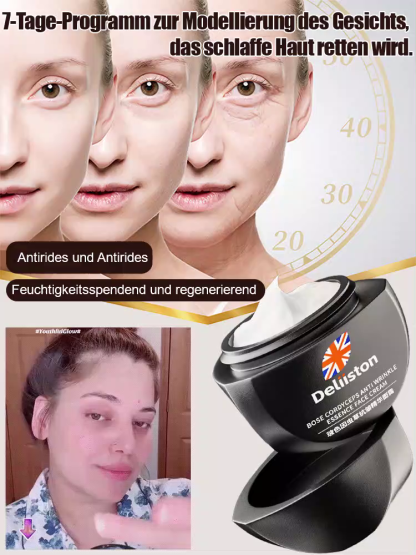 【Feuchtigkeitsspendende Anti-Falten Gesichtscreme】✨Angereichert mit der 10-fachen Menge an Wirkstoffen, bekämpft es effektiv Falten und hellt den Hautton auf.