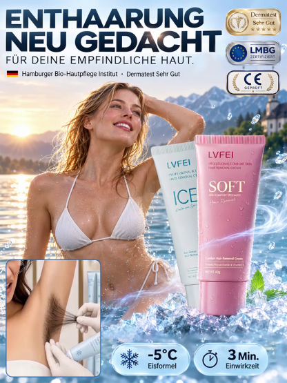 ❄️ -5°C Eiskalt-Effekt: Schluss mit Rasurextremismus & Wachsschmerzen! ✨ Seidig glatte Haut in nur 3 Minuten – Ganz ohne schwarze Stoppeln.