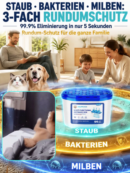💨 Der revolutionäre Luftreiniger ohne Stromkosten & ohne Filterwechsel | Saugt Staub, Tierhaare und Allergene aus jeder Ecke