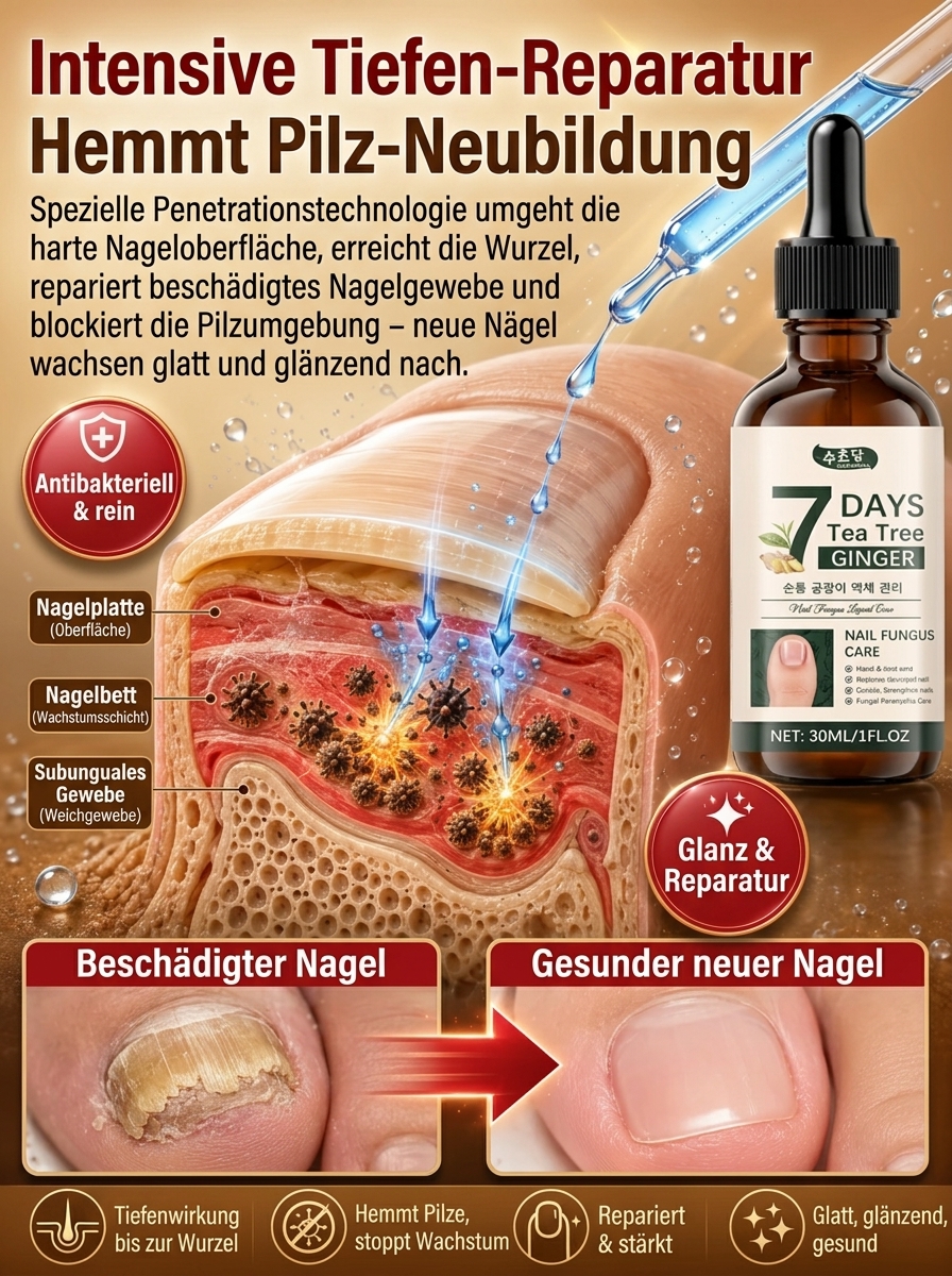 【Nagelpflegelösung 】Dringt tief in die Nägel ein und bekämpft Nagelpilz an der Wurzel.