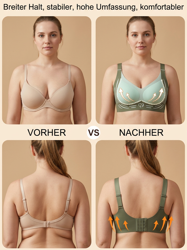 Unsichtbarer Minimizer BH ohne Bügel | Anti-Schwerkraft Lift | Atmungsaktiv