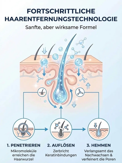 [Schmerzlose Haarentfernung] Haarentfernungscreme mit Pflanzenextrakten und Kokosöl