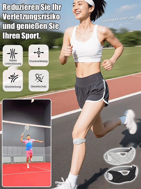 【Professionelle Kniescheibenbandage】🏃‍♀️mit Stoßdämpfung und Atmungsaktivität👩‍⚕️Von Top-Orthopäden entwickelt👍Bionik-Silikon absorbiert über 90 % der Stoßbelastung | Täglich tragen und Ihre Knie fühlen sich wieder so leicht an wie mit 20