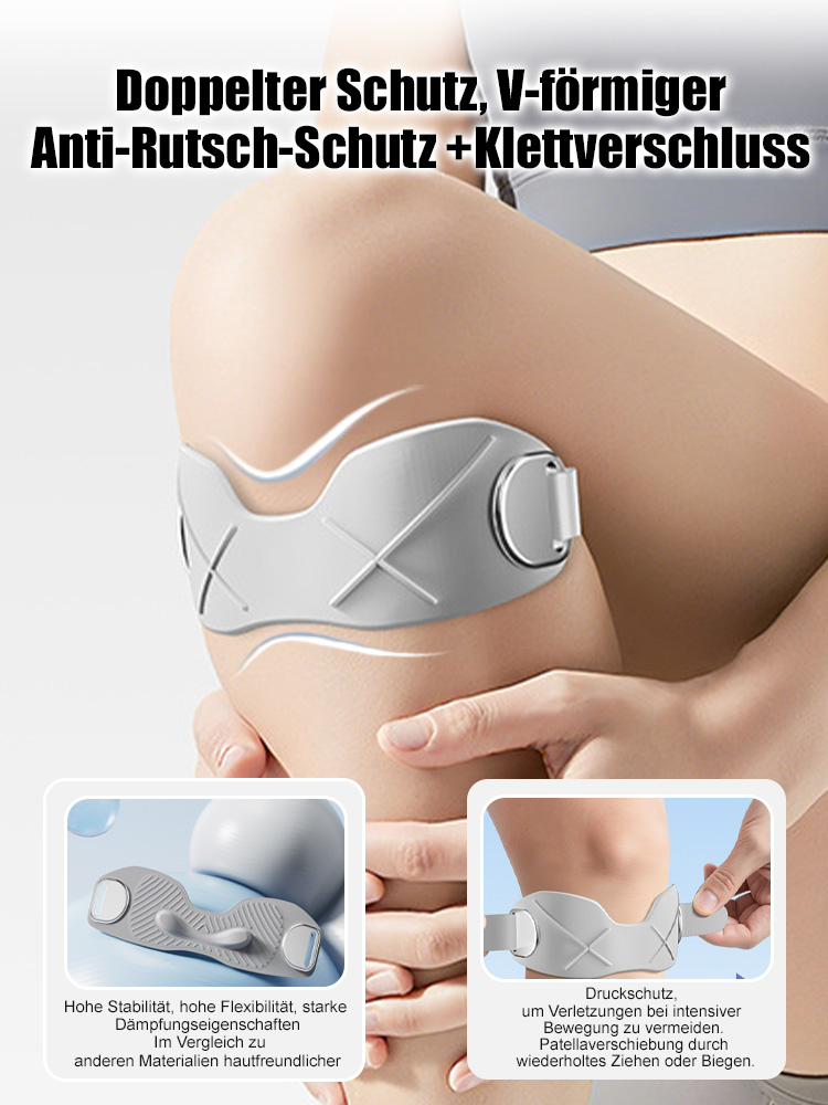 【Professionelle Kniescheibenbandage】🏃‍♀️mit Stoßdämpfung und Atmungsaktivität👩‍⚕️Von Top-Orthopäden entwickelt👍Bionik-Silikon absorbiert über 90 % der Stoßbelastung | Täglich tragen und Ihre Knie fühlen sich wieder so leicht an wie mit 20