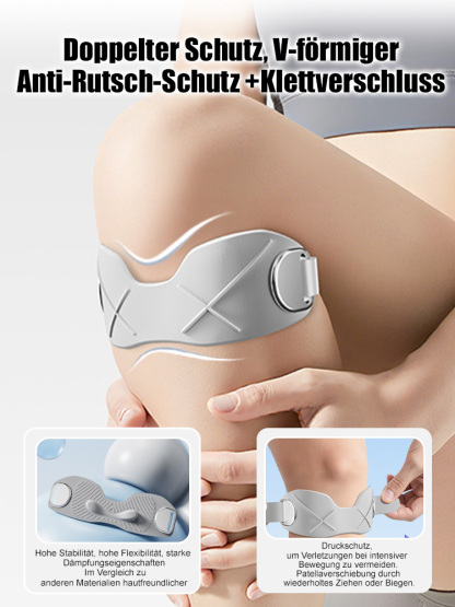 【Professionelle Kniescheibenbandage】🏃‍♀️mit Stoßdämpfung und Atmungsaktivität👩‍⚕️Von Top-Orthopäden entwickelt👍Bionik-Silikon absorbiert über 90 % der Stoßbelastung | Täglich tragen und Ihre Knie fühlen sich wieder so leicht an wie mit 20