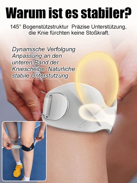 【Professionelle Kniescheibenbandage】🏃‍♀️mit Stoßdämpfung und Atmungsaktivität👩‍⚕️Von Top-Orthopäden entwickelt👍Bionik-Silikon absorbiert über 90 % der Stoßbelastung | Täglich tragen und Ihre Knie fühlen sich wieder so leicht an wie mit 20